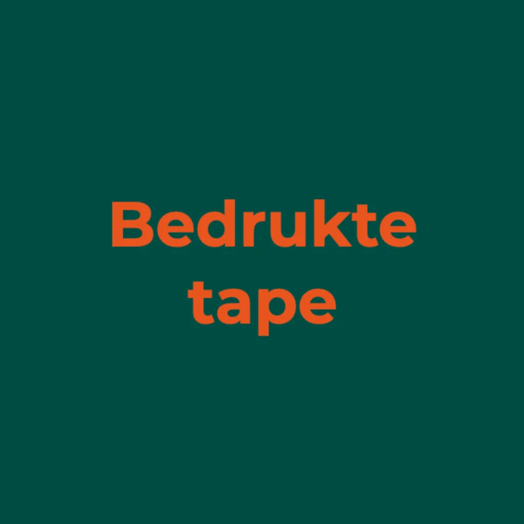 P&D bedrukte tape