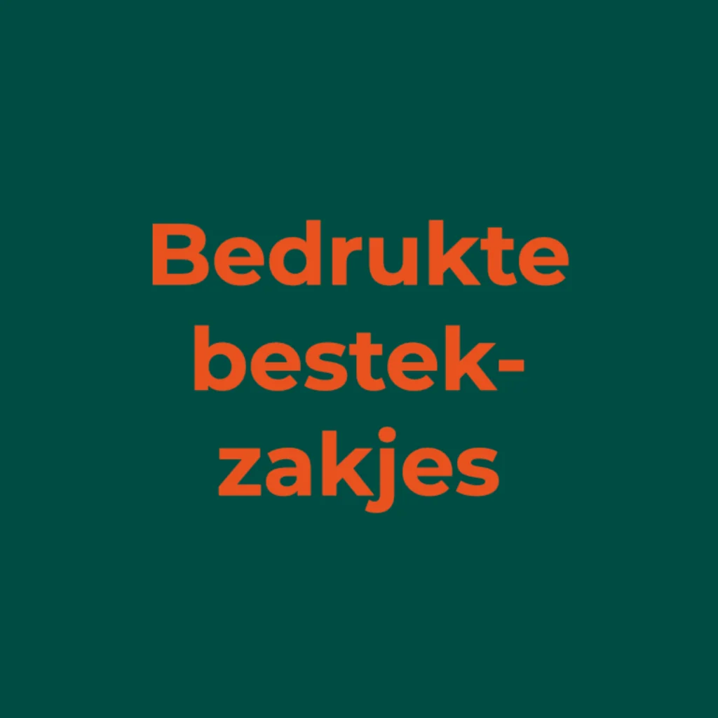 P&D bedrukte bestekzakjes